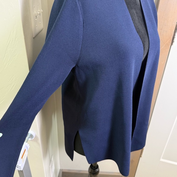 M.M. Lafleur The Sant Ambroues Jardigan Stretch Navy Blue Business Casual Jacket - Picture 3 of 8